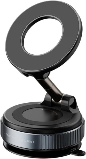 Electric Vacuum Magnetic Phone Mount Holder (360° Rotatable Car Phone Holder)