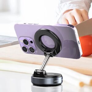 Electric Vacuum Magnetic Phone Mount Holder (360° Rotatable Car Phone Holder)