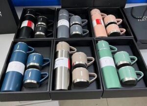 fbe0743b-d8d2-4f93-8114-d320ff74138a 3-in-1 Vacuum Insulated Thermal Flask Set with Cup | Hot & Cold Stainless Steel Flask